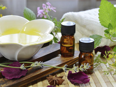 Masaje con aromaterapia lavanda, relajante y sedante